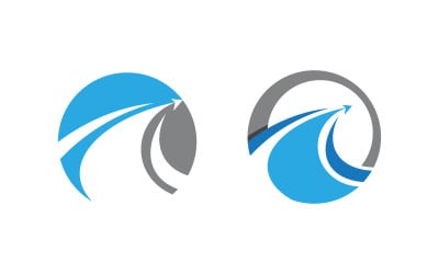Business Finance concept icon logo illustration design v.25