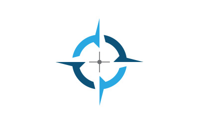 Modern Compass icon Logo vector illustration design v.3
