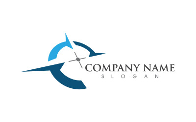 Modern Compass icon Logo vector illustration design v.4