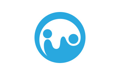 People group social community Logo design template v.22