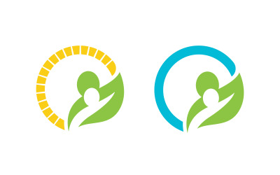 People group social community Logo design template v.4