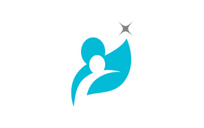 People group social community Logo design template v.7