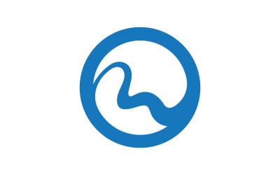 River Concept icon Logo illustration design v.12