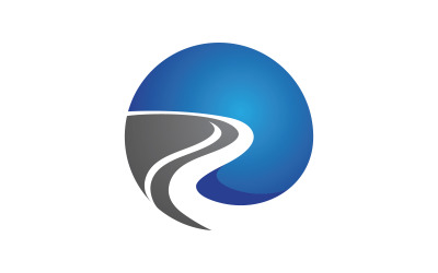River Concept icon Logo illustration design v.5