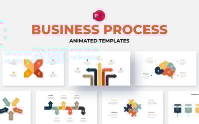 Infografías animadas de procesos: plantilla de PowerPoint