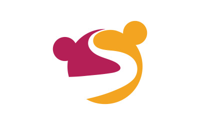 Logo-Design-Vorlage für soziale Gemeinschaften von Menschen, v.24