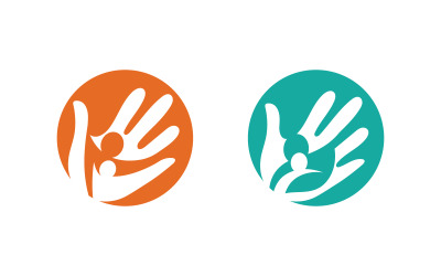 Logo-Design-Vorlage für soziale Gemeinschaften von Menschen, v.46