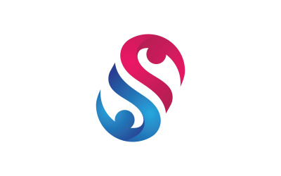 Logo-Design-Vorlage für soziale Gemeinschaften von Menschen, v.52
