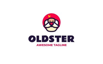 Oldster Simple Mascot Logo
