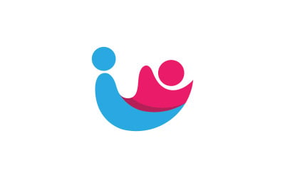 People group social community Logo design template v.34