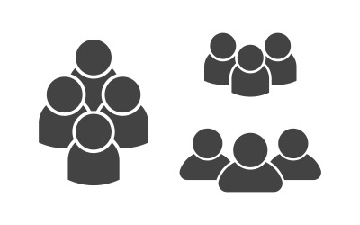 People group social community Logo design template v.39