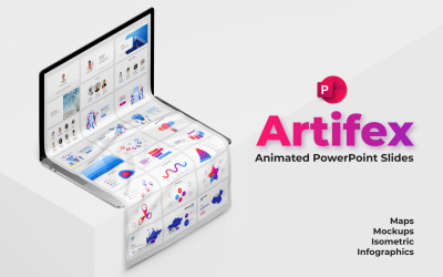 PowerPoint animerad infografisk mall