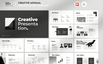 Kreatives Design von PowerPoint-Präsentationsvorlagen