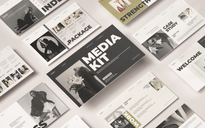 Media Kit Google Slides Presentatieontwerp