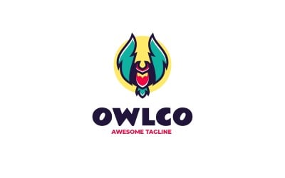 Owlco Simple Mascot Logo 3