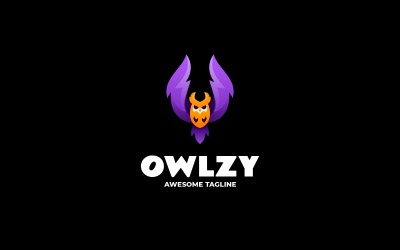 Owlzy градиентный красочный логотип