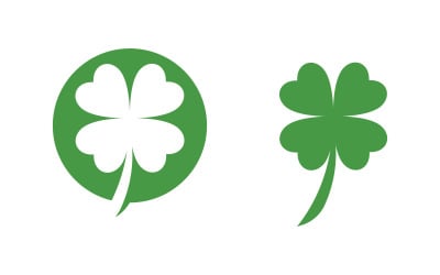 Clover Leaf icon illustration Logo Template Design v.10
