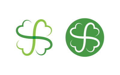 Clover Leaf icon illustration Logo Template Design v.24