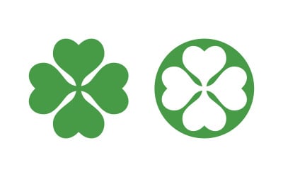 Clover Leaf icon illustration Logo Template Design v.3