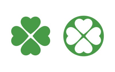 Clover Leaf icon illustration Logo Template Design v.4