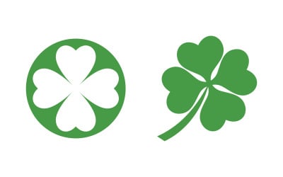 Clover Leaf icon illustration Logo Template Design v.5