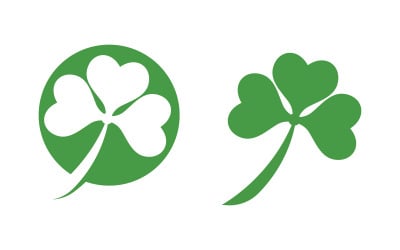 Clover Leaf icon illustration Logo Template Design v.7