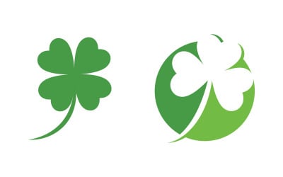 Clover Leaf icon illustration Logo Template Design v.9