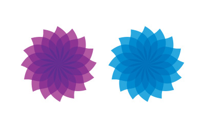 Flower vector icon design template illustration v.10