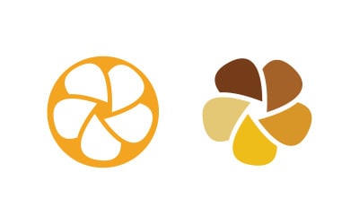 Flower vector icon design template illustration v.8