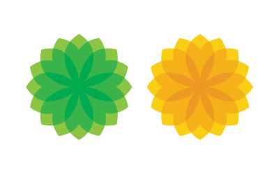 Flower vector icon design template illustration v.9