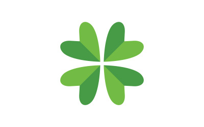 Klaverblad pictogram illustratie Logo sjabloonontwerp v.30
