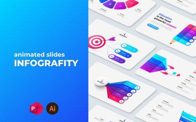 Anpassningsbar PowerPoint-infografik med animering
