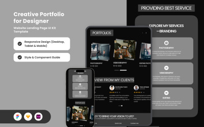 Aryana Subiantoro - Minimalistisk och kreativ portföljmålsida