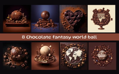 Chocolate fantasy world ball