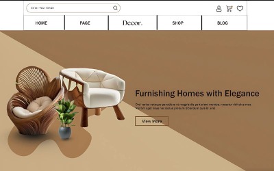 Декор - Меблі HTML5 шаблон