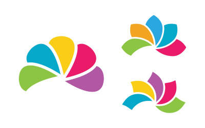 Flower vector icon design template illustration v.11