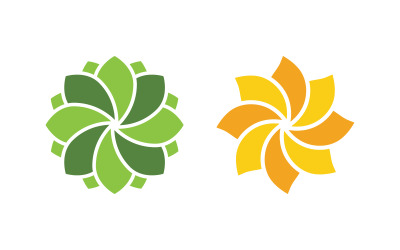 Flower vector icon design template illustration v.16
