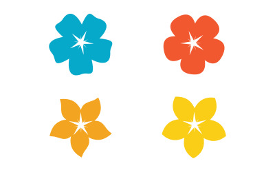 Flower vector icon design template illustration v.19