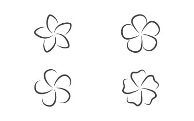 Flower vector icon design template illustration v.20
