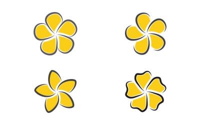 Flower vector icon design template illustration v.22