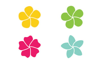 Flower vector icon design template illustration v.24