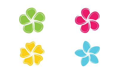 Flower vector icon design template illustration v.27