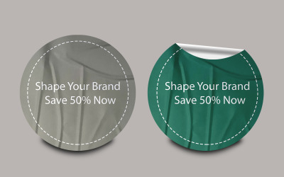 Sticker Mockup Template Design -241