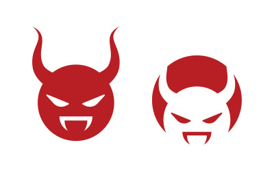 Devil Horns vektor ikon illustration designmall v.8