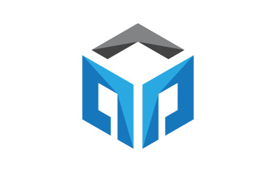 E Logo Hexagon illustration Icon Vector Template v.1