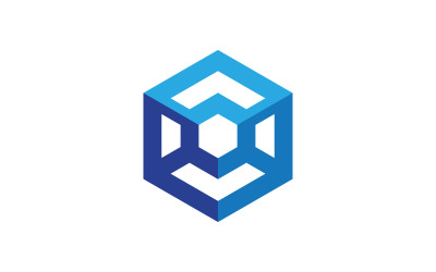 Logo Hexagon illustration Icon Vector Template v.2