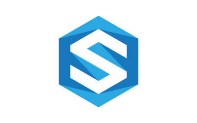 S Logo Hexagon ilustração Ícone Vector Template v.5