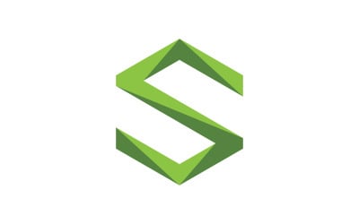 S Logo Hexagon ілюстрація Icon Vector Template v.3