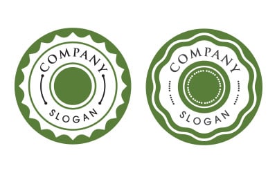 Designvorlage für Emblem-Produktillustrationen v.4
