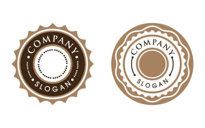Embleem product illustratie ontwerp sjabloon v.12